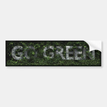 Go Green Bumper Sticker