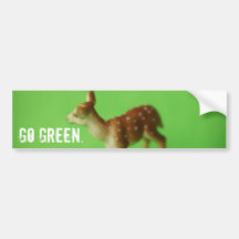 Go Green. Bumper Sticker