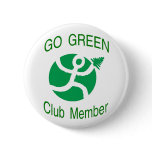 Go Green Club Member Button