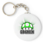 Go Green Eco Friendly Nature Mushroom keychains