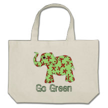 Go Green Elephant Abstract CTC Bag