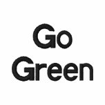 Go Green embroidered shirts