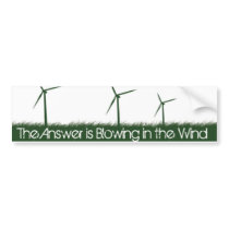 Go Green, Go Clean, Go Renewable bumper stickers