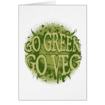 Go Green, Go Veg Cards
