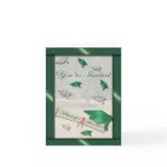 Go Green Graduation Invitation cards