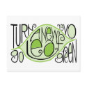 Go Green Leaf Postcard