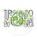 Go Green Leaf Sticker