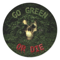 Go Green Or Die Sticker