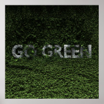 Go Green Poster