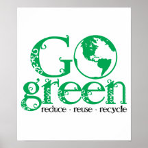 Go Green Posters