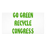 Go Green Recycle Congress photo cards