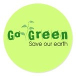 Go Green! stickers