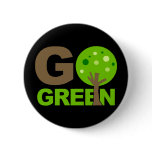 Go Green Tree Recycle buttons