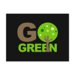Go Green Tree Recycle postcards