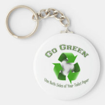 Go Green-Use both sides..... Key Chain