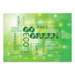 Go Green Word Cloud Invitation