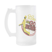 Go Hard or Go Home - Sporty Slang Basketball Mug
