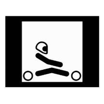 Go Kart Figure Post Card