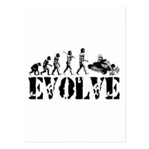 Go Kart Go-Kart Go Karts Evolution Sport Art Postcard
