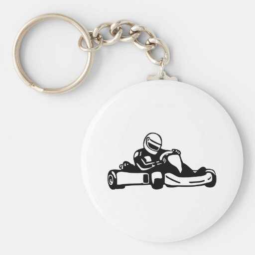 Go Kart Racing Key Chains
