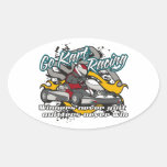 Go Kart Winners Oval Sticker