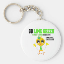 Go Lime Non Hodgkins Lymphoma Awareness Month Keychains