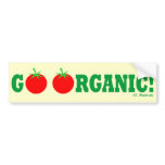 GO ORGANIC! Organic Gardening Bumper Sticker bumper stickers