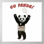 Go Panda Badminton posters