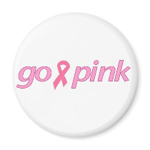 Go Pink Refrigerator Magnet