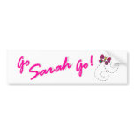Go Sarah Go! Butterfly Bumper Sticker