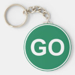 GO Sign Key Chains
