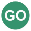 GO Sign stickers