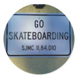 GO SKATEBOARDING stickers