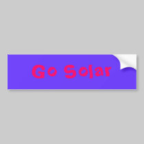 Go Solar bumper stickers