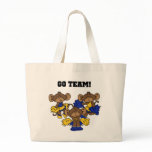 Go Team Blue and Gold T-shirts and Gifts Tote Bag