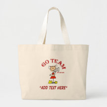 Go Team Cheerleader Tote Bag