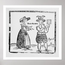 Go to the Wars, illustration from a pamphlet showi Print