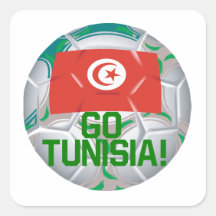 Go Tunisia Square Stickers