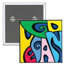 GO VEGAN - Picasso Style 1 Pin