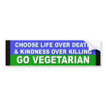 Go Vegetarian bumper stickers