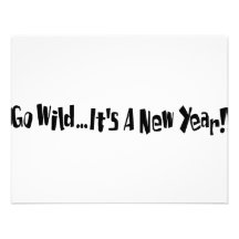 Go Wild Its New Year Personalized Invitation