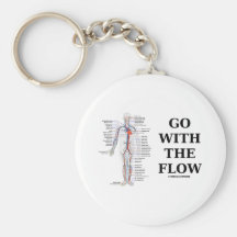 Go With The Flow (Circulatory System Attitude) Keychain