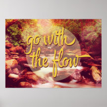 Go With The Flow River Print