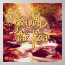 Go With The Flow River Print