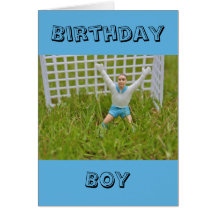 Goal Keeper Birthday Boy Card