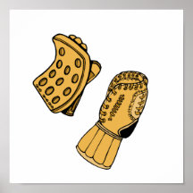 Goalie Gloves Print