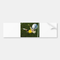 Goalkeeper in Action bumper stickers