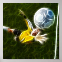 Goalkeeper in Action Posters