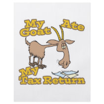 goat ate my tax return cartoon full color flyer