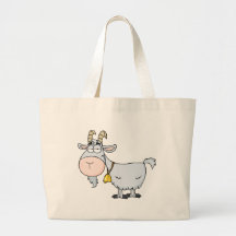 Goat Cartoon Character Canvas Bag